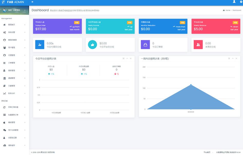 图片[2]-2022四方聚合支付系统全新UI_修复XSS漏洞补单漏洞_新增诸多功能-参考资源