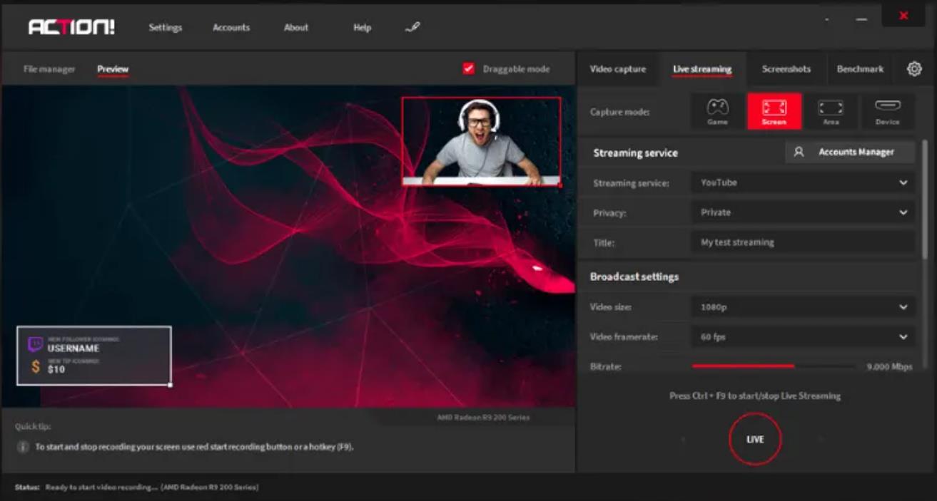 Mirillis Action(4.27.1)破解版 汉化便携专业录屏工具-参考资源