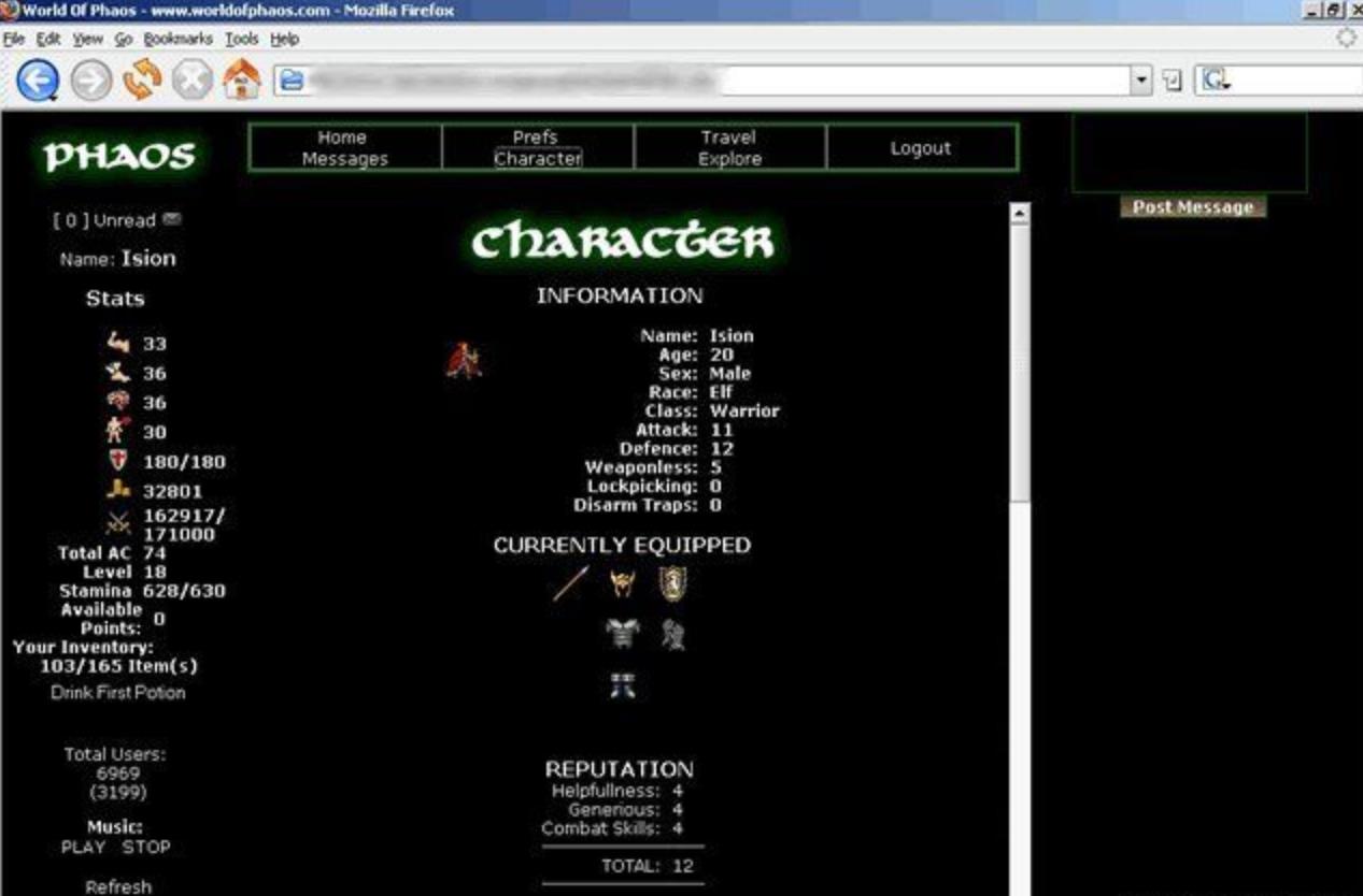 【PHP源码】文字冒险游戏光明世界World of phaos-参考资源